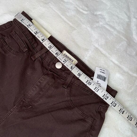 L’agence Margot High Rise Skinny Taille Haute Etroit in Coco Size 25 - Picture 6 of 11